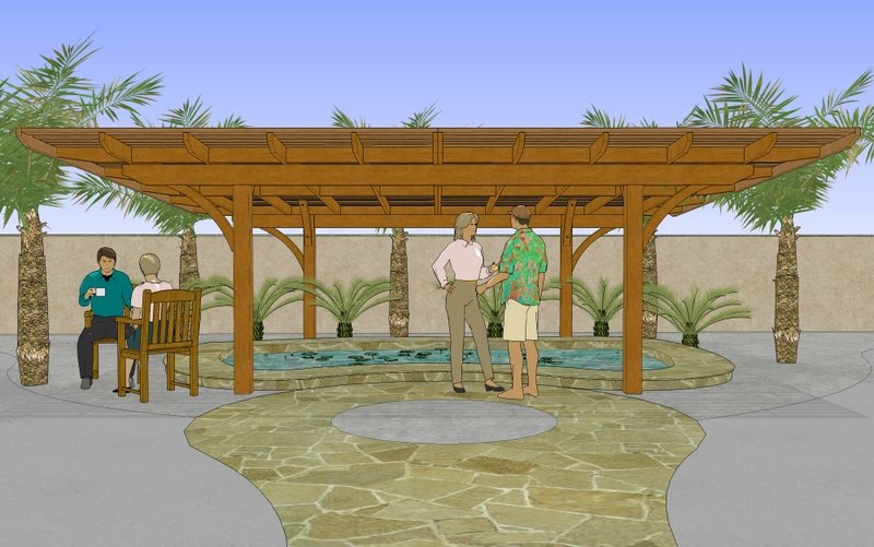 Shade for Koi Pond